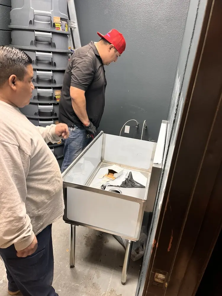 Commercial plumbing and sink installation in Good Hope